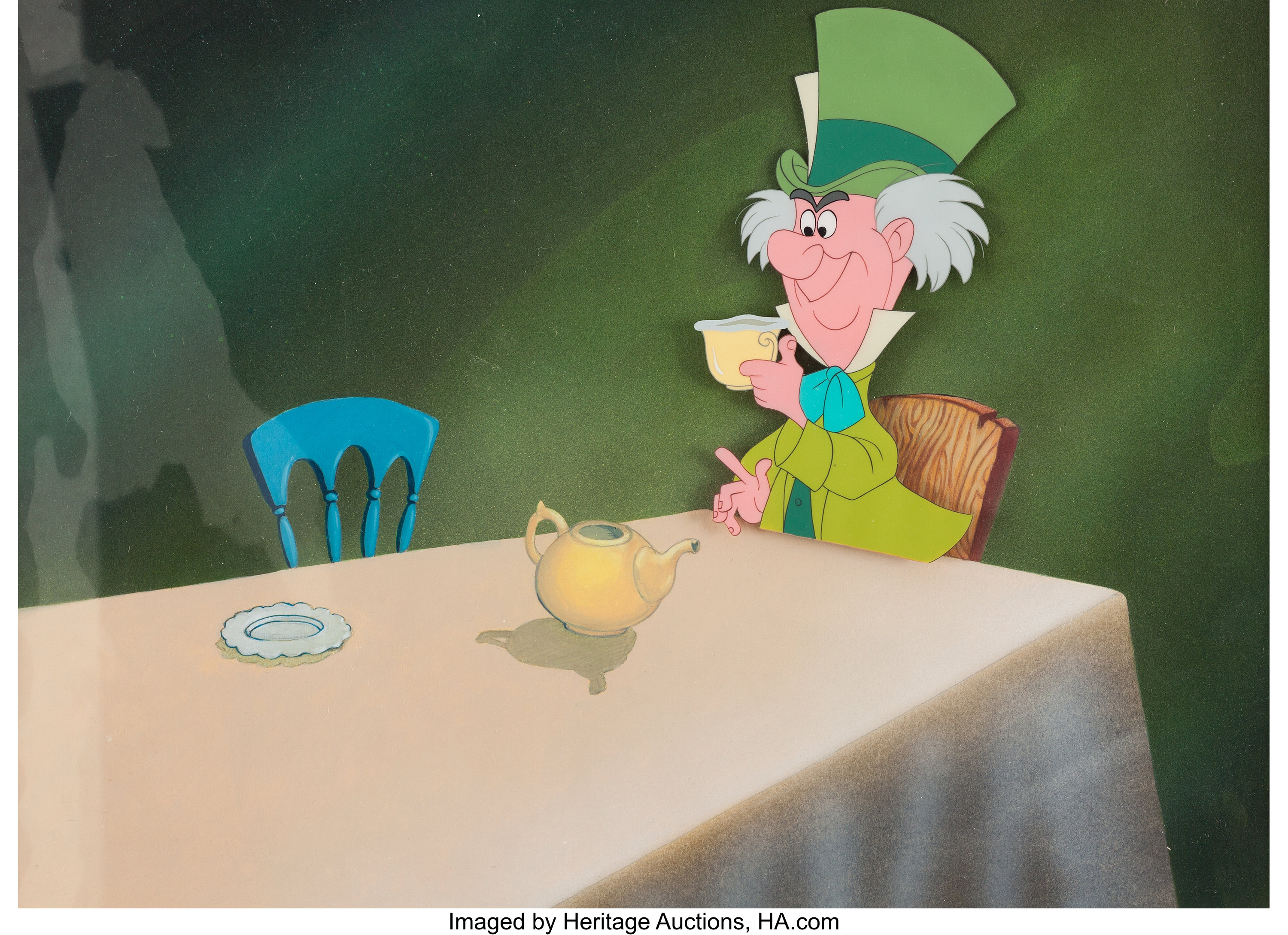 Alice In Wonderland Mad Hatter Production Cel Walt Disney Lot 98623 Heritage Auctions 0524