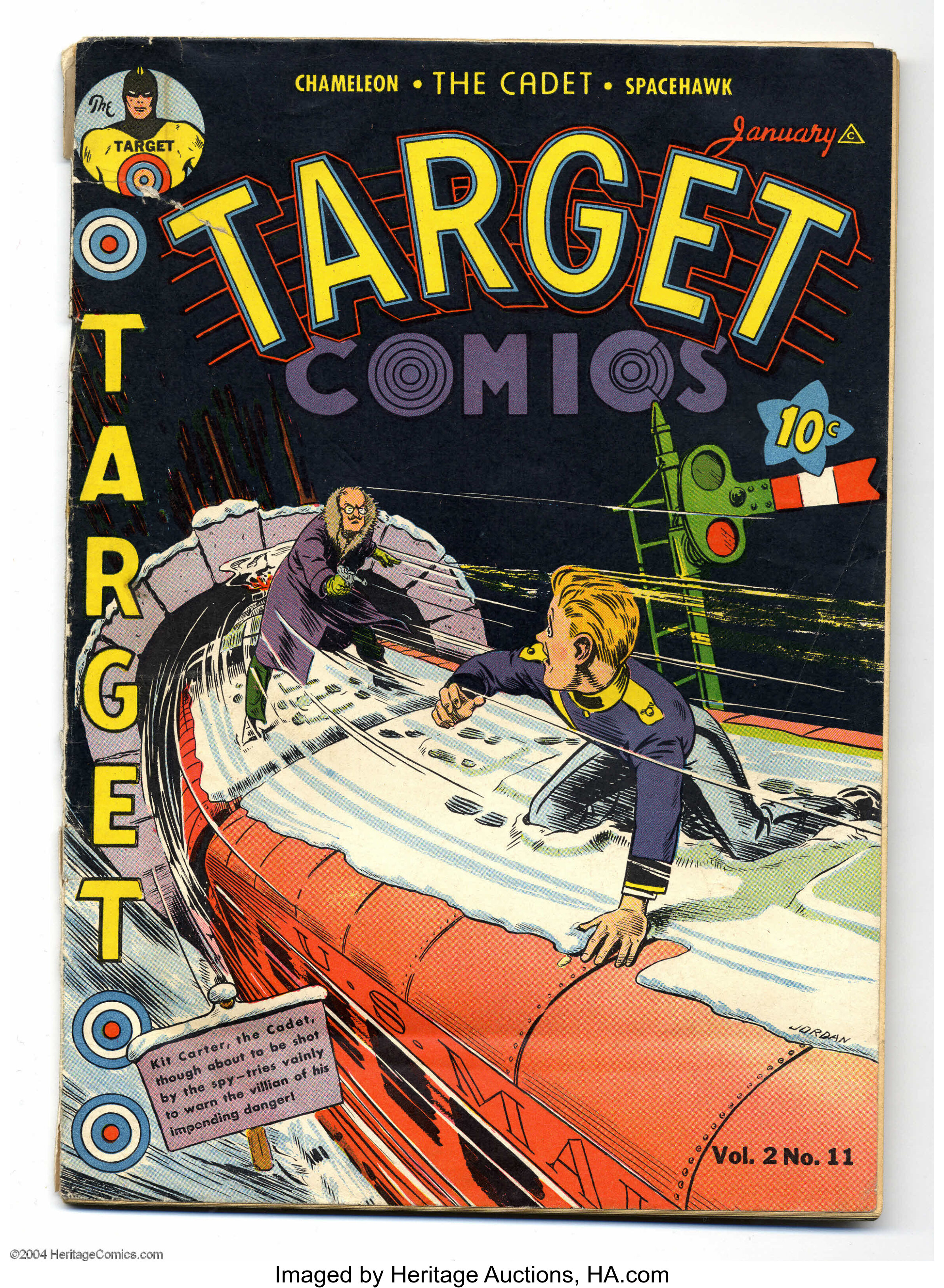 Target Comics V2 11 Novelty Press 1942 Condition VG . Basil