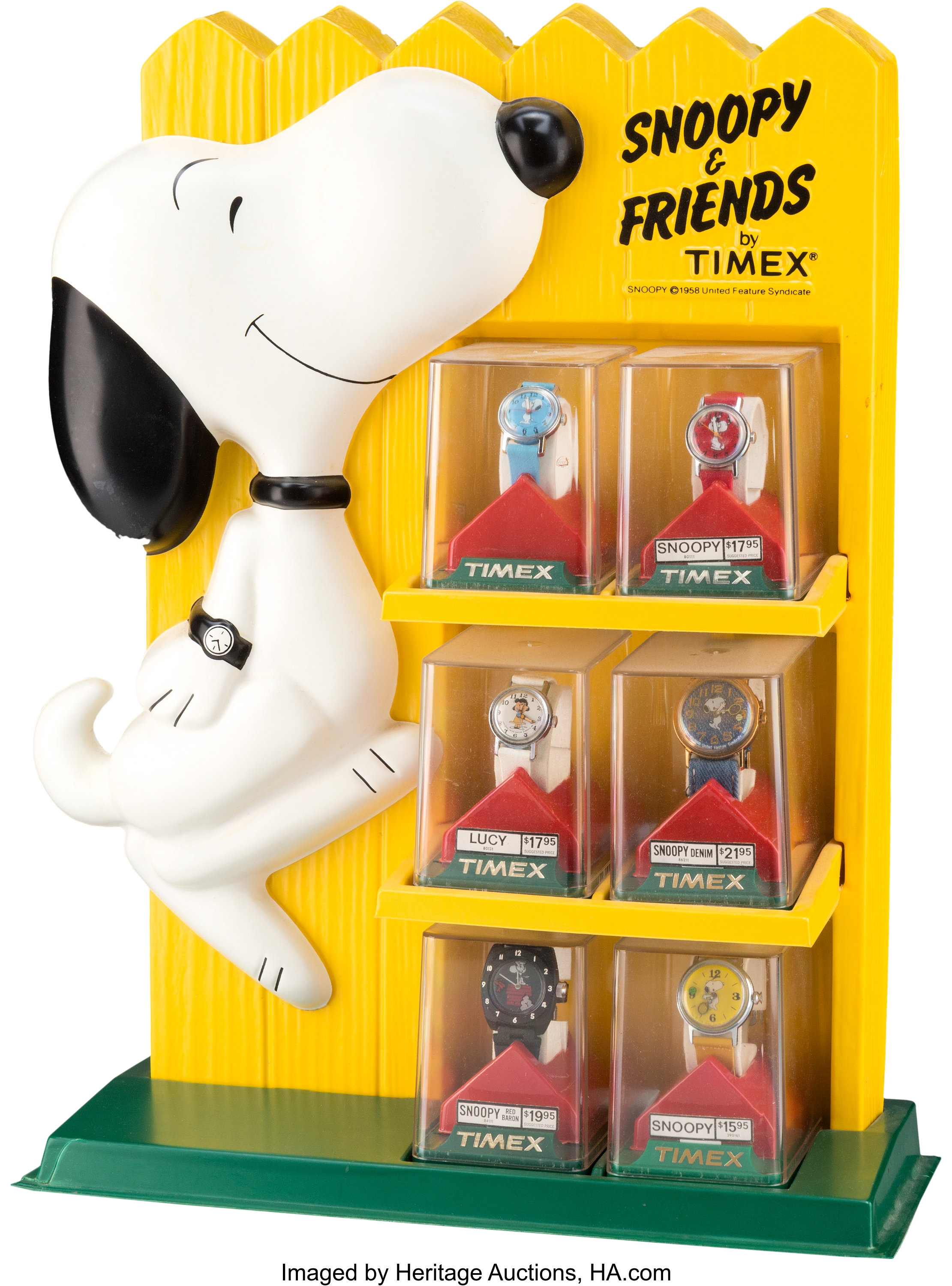 Peanuts - Snoopy and Friends Timex Watch Display with Watches