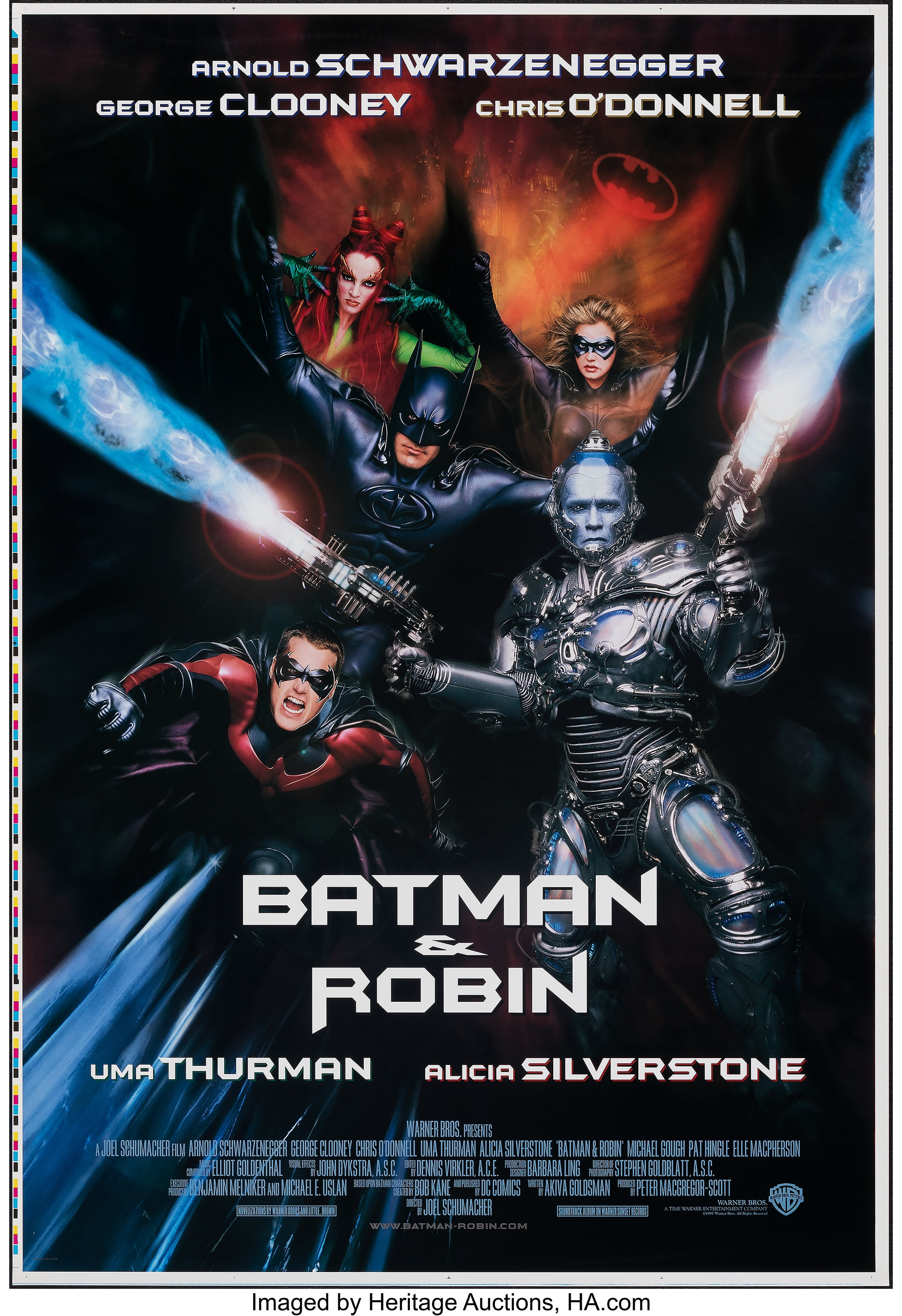 Batman & Robin (Warner Bros., 1997). Rolled, Very Fine+. Printer's | Lot  #55035 | Heritage Auctions