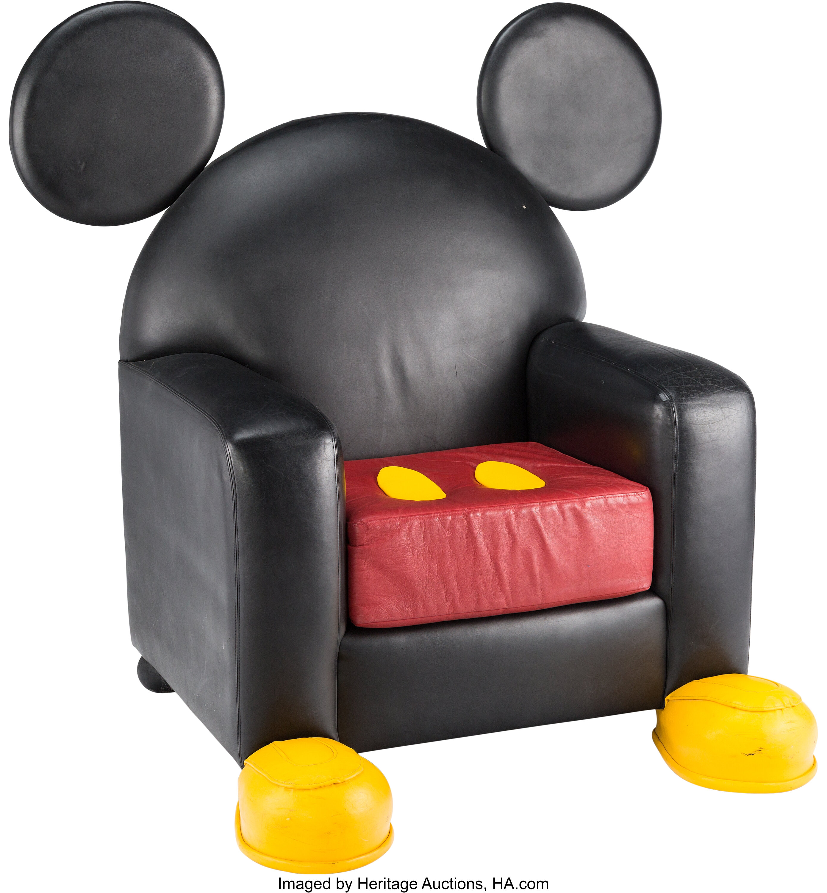 mickey mouse leather chair walt disney c 2000s