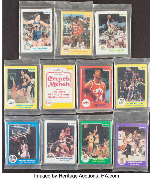 Sold at Auction: 1984 Star Basketball Detroit Pistons Team Set