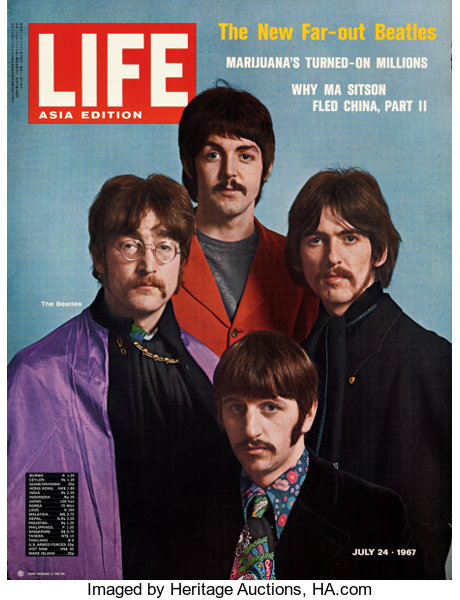 The Beatles Life Magazine Poster (Life Magazine, 1967). Rolled