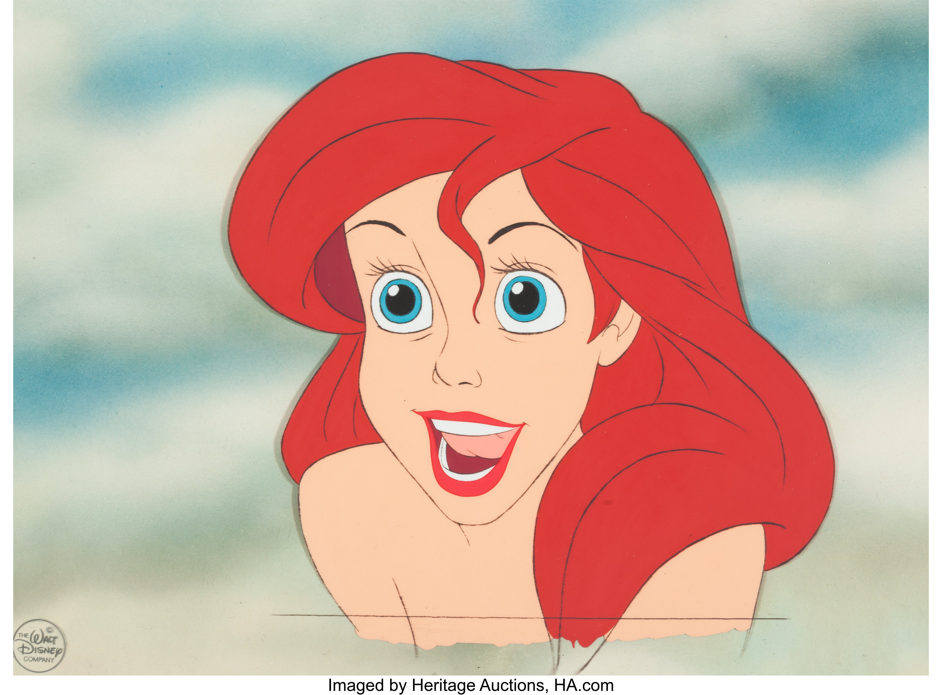 Disney THE LITTLE MERMAID (TV) Animation Cel Of ARIEL And, 50% OFF