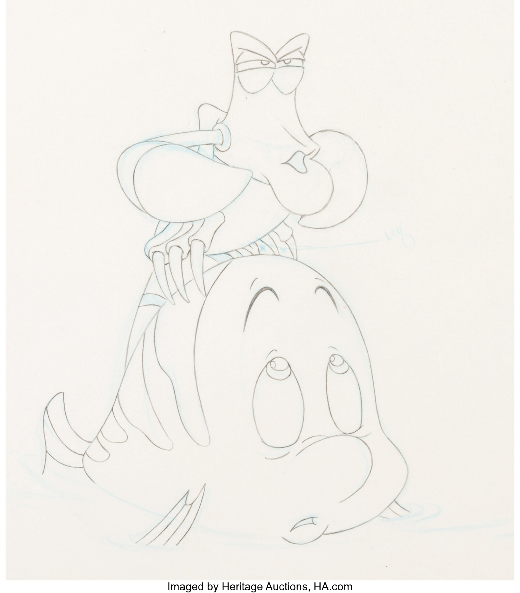 how to draw flounder and ariel