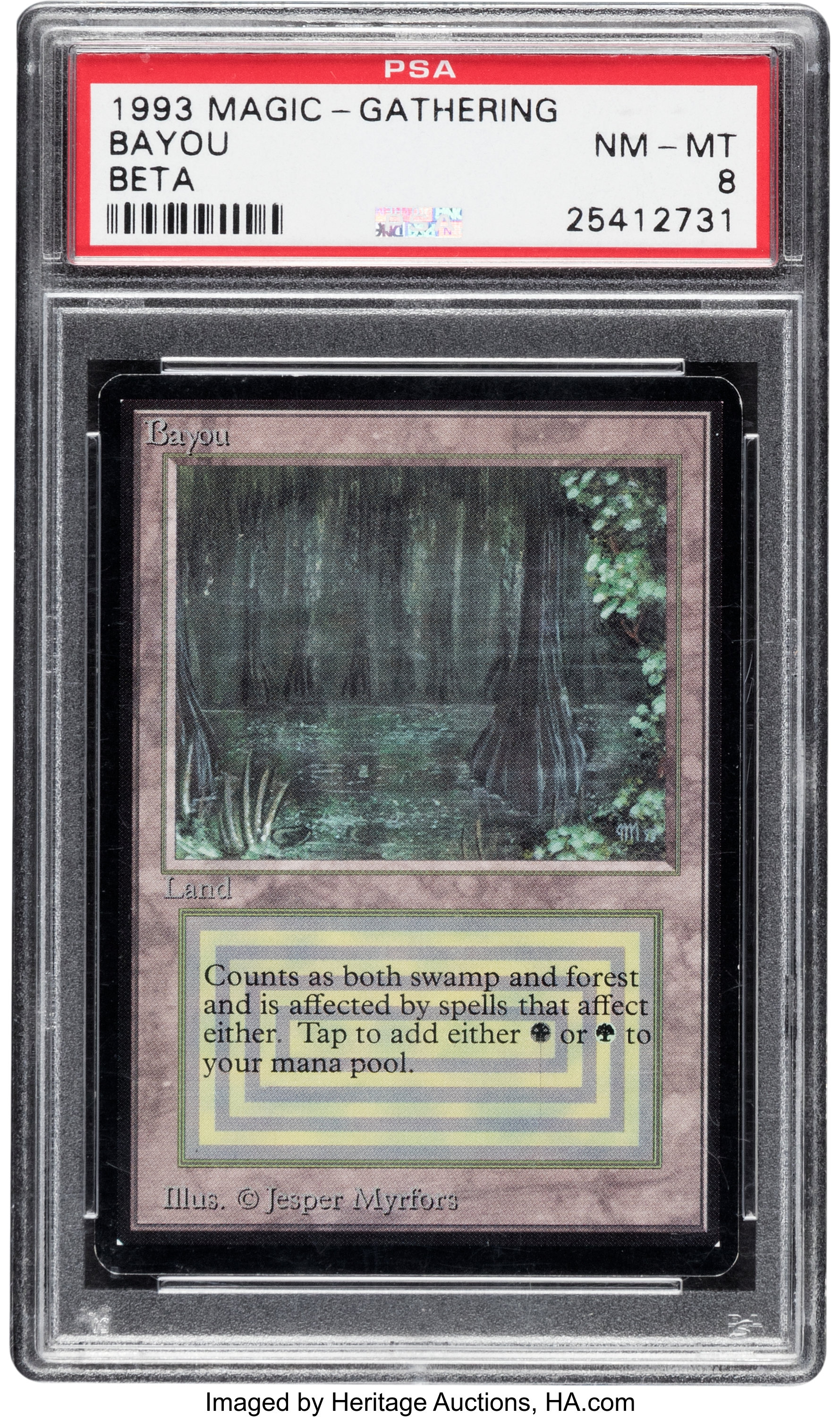 Magic: The Gathering Bayou Beta Edition PSA NM-MT 8 (Wizards of