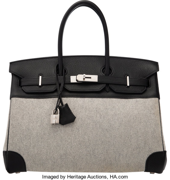 Hermes Birkin Bag 35cm Black Togo Palladium Hardware