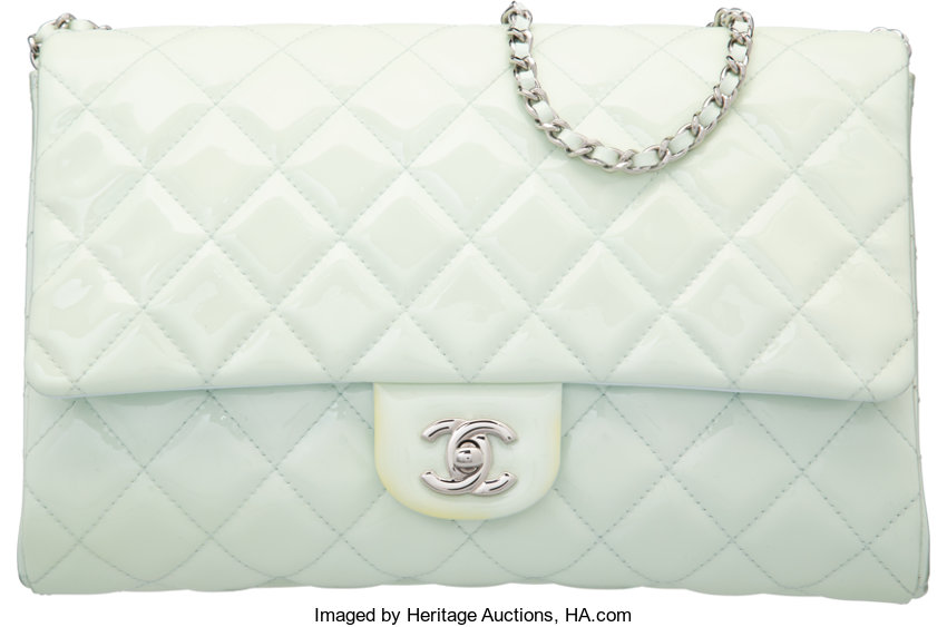 Chanel Mademoiselle Chic Flap Bag Mint Green at Jill's Consignment