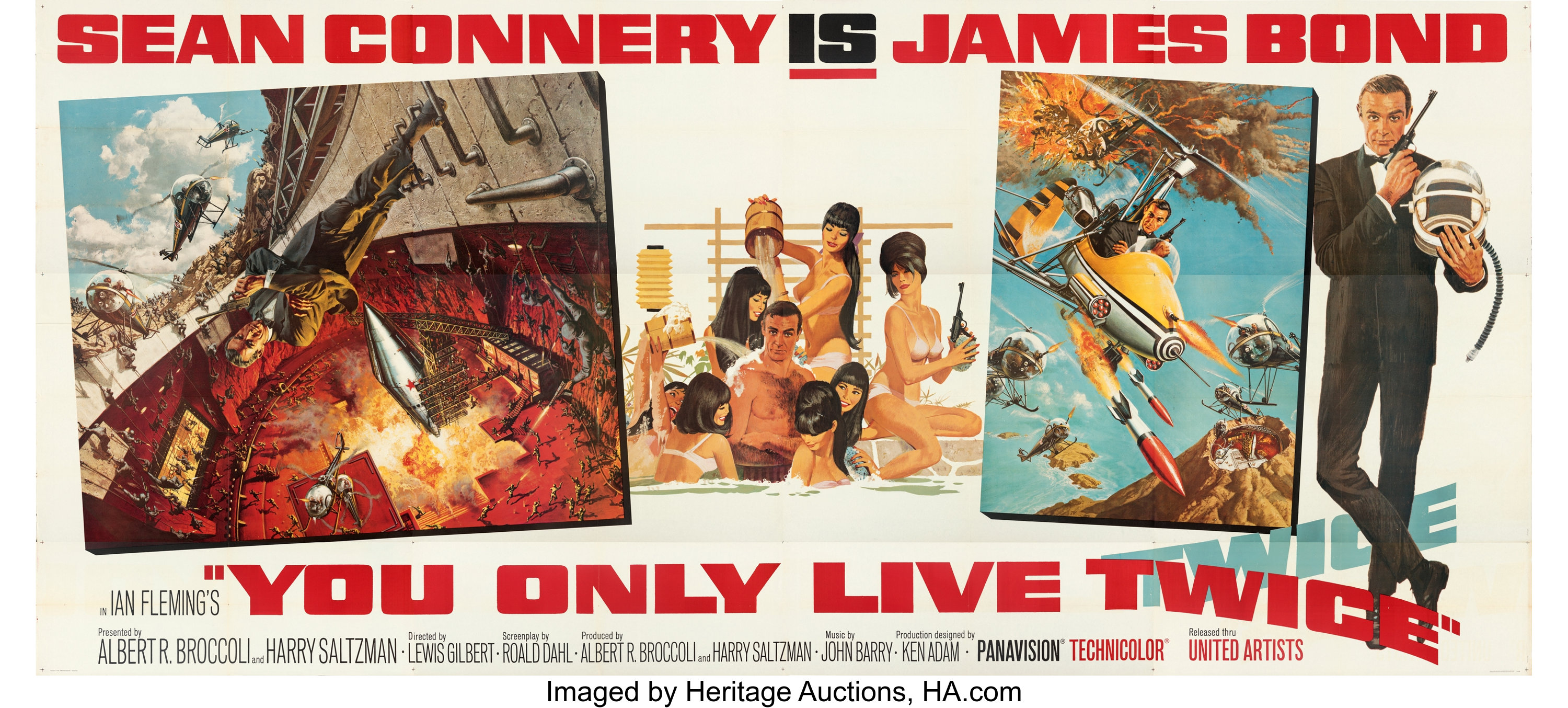 Robert E. McGinnis Vintage James Bond You Only Live Twice Movie Poster  Available For Immediate Sale At Sotheby's