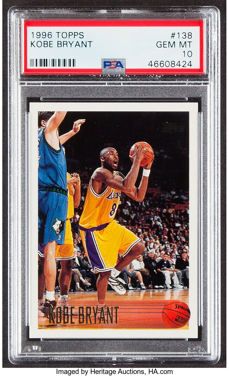 1996 Topps Kobe Bryant #138 PSA Gem Mint 10.... Basketball Cards