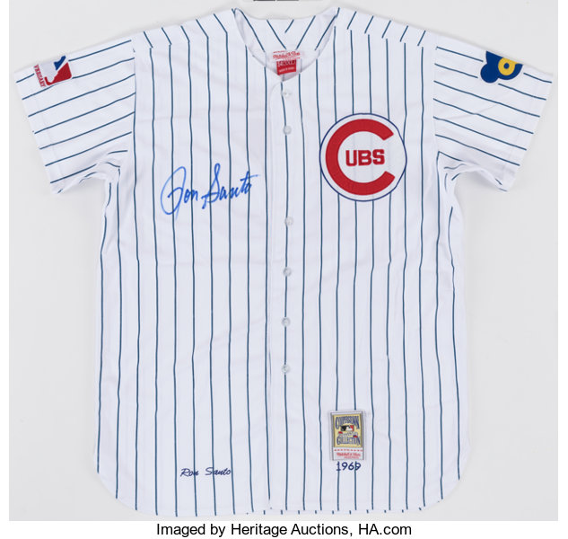 Ron Santo Signed Chicago Cubs Jersey.  Autographs Jerseys