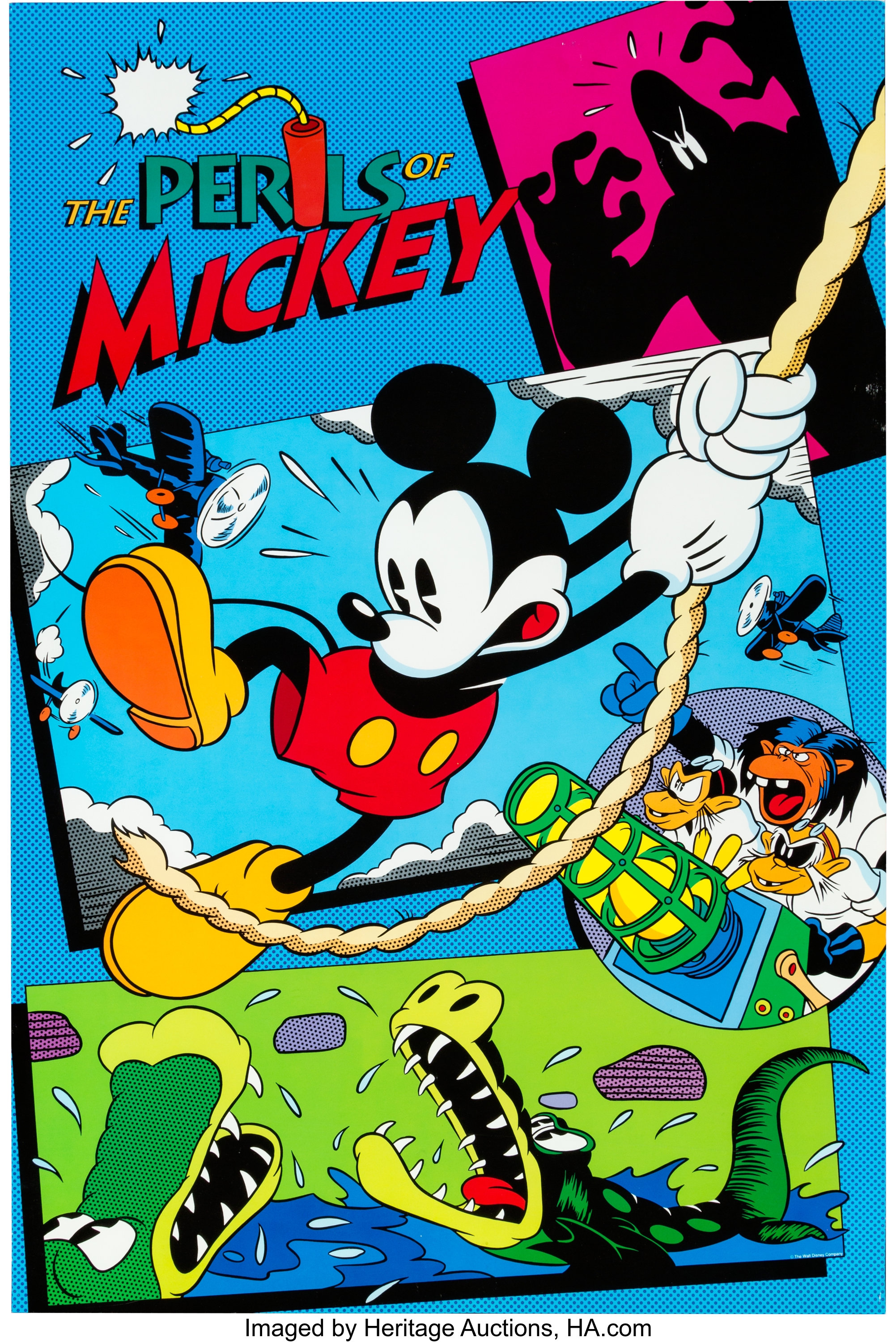 The Perils of Mickey Mickey Mouse Posters Group of 4 (Walt Disney