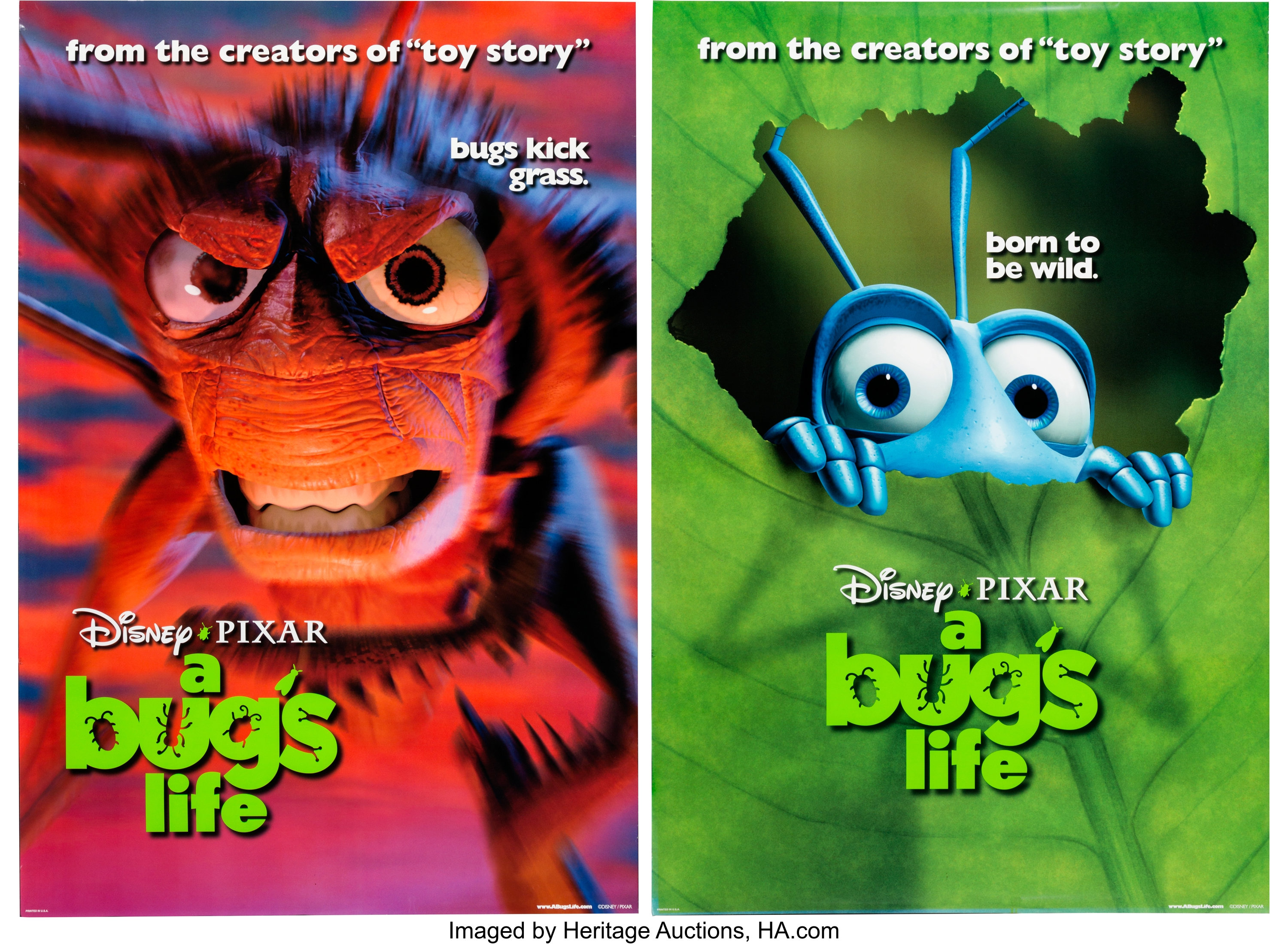 A Bugs Life Movie Poster One Sheets Group Of 2 Disney Pixar Lot 17882 Heritage Auctions