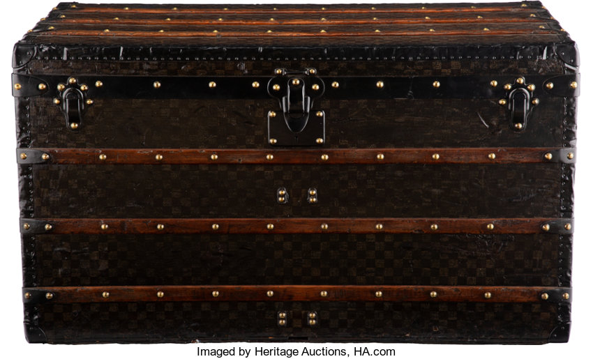 Extra Large Checkers Louis Vuitton Trunk, Louis Vuitton Steamer