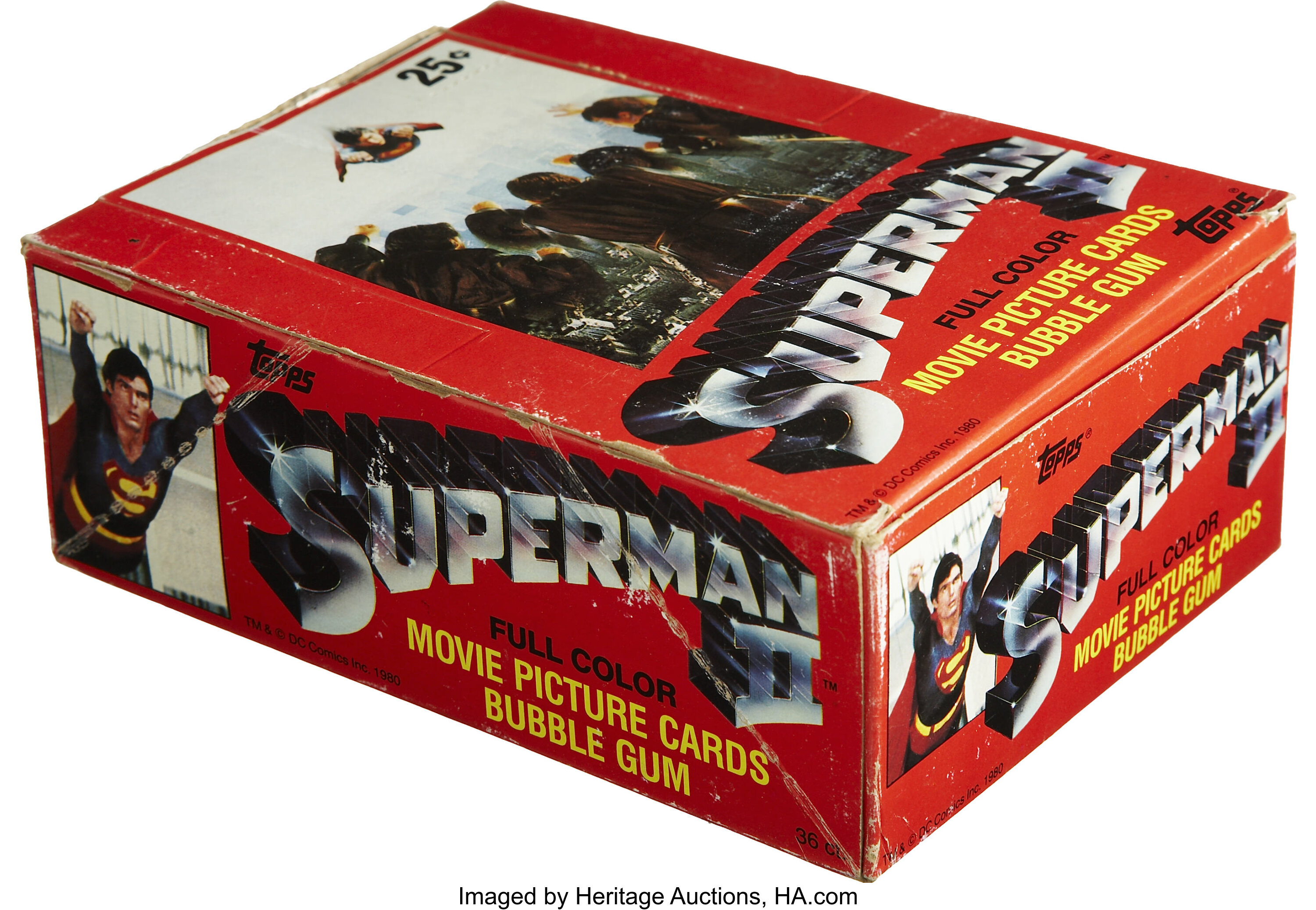 Superman II Trading Cards Wax Pack Box (Topps, 1980).... | Lot #16844 |  Heritage Auctions