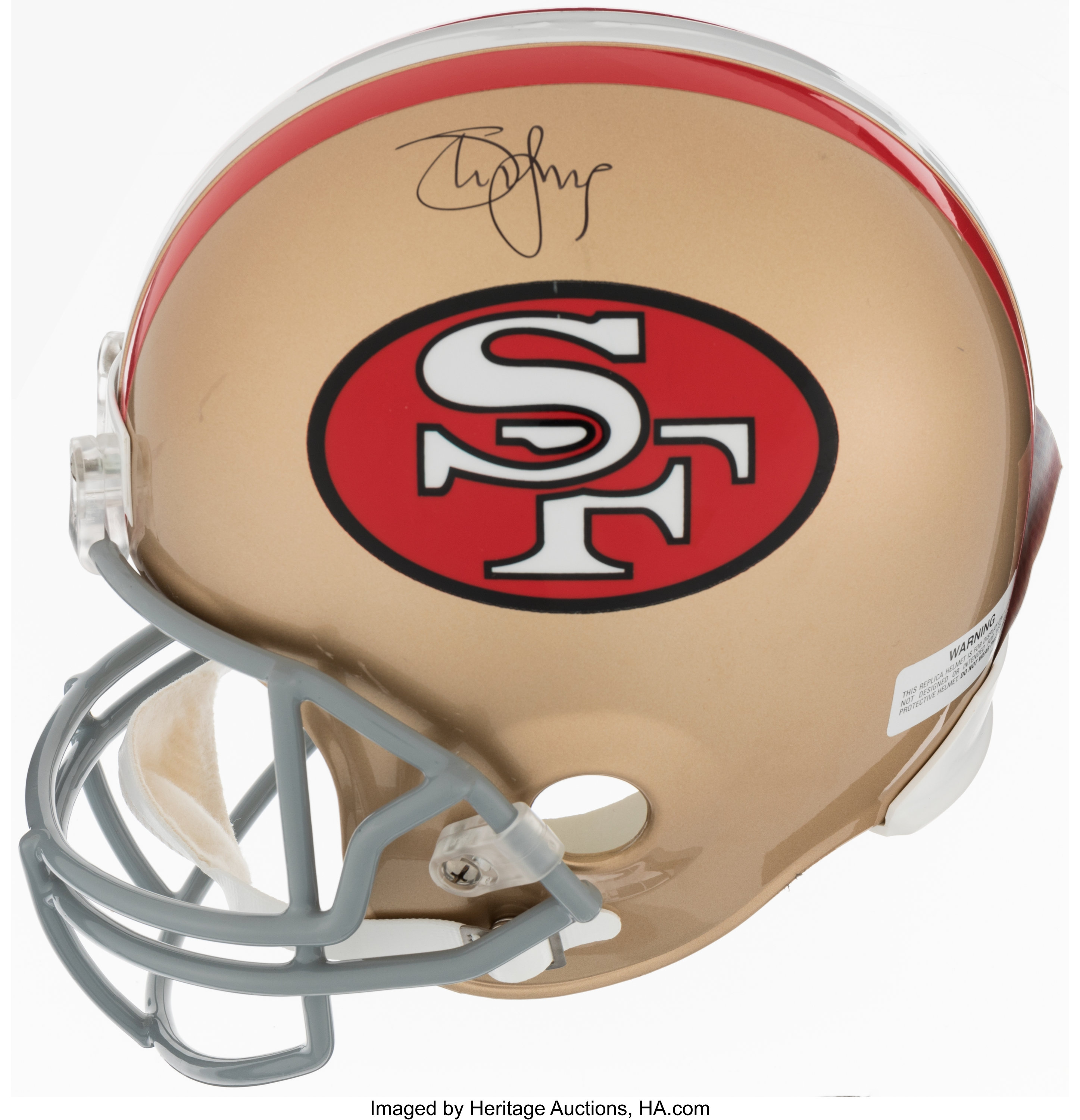 Steve Young Jerry Rice Signed San Francisco 49ers Helmet Lot 43231 Heritage Auctions