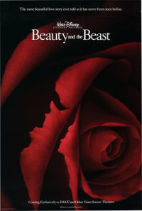 Beauty And The Beast Imax Movie Poster One Sheet Walt Disney Lot 070 Heritage Auctions