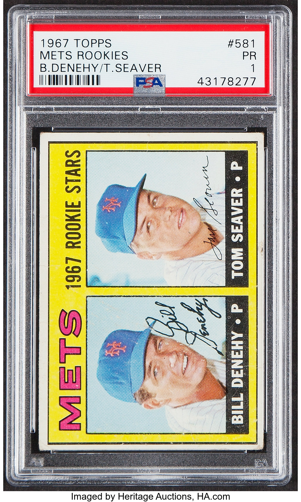 TOM SEAVER TOPPS 1967 ROOKIE CARD