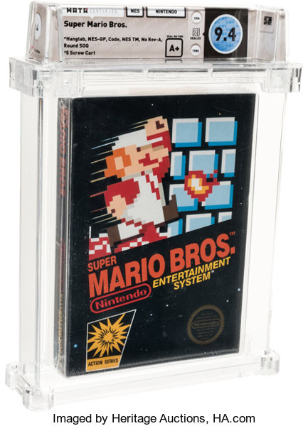 Super Mario Bros. - Wata 9.4 A+ Sealed [Hangtab, 3 Code, | Lot