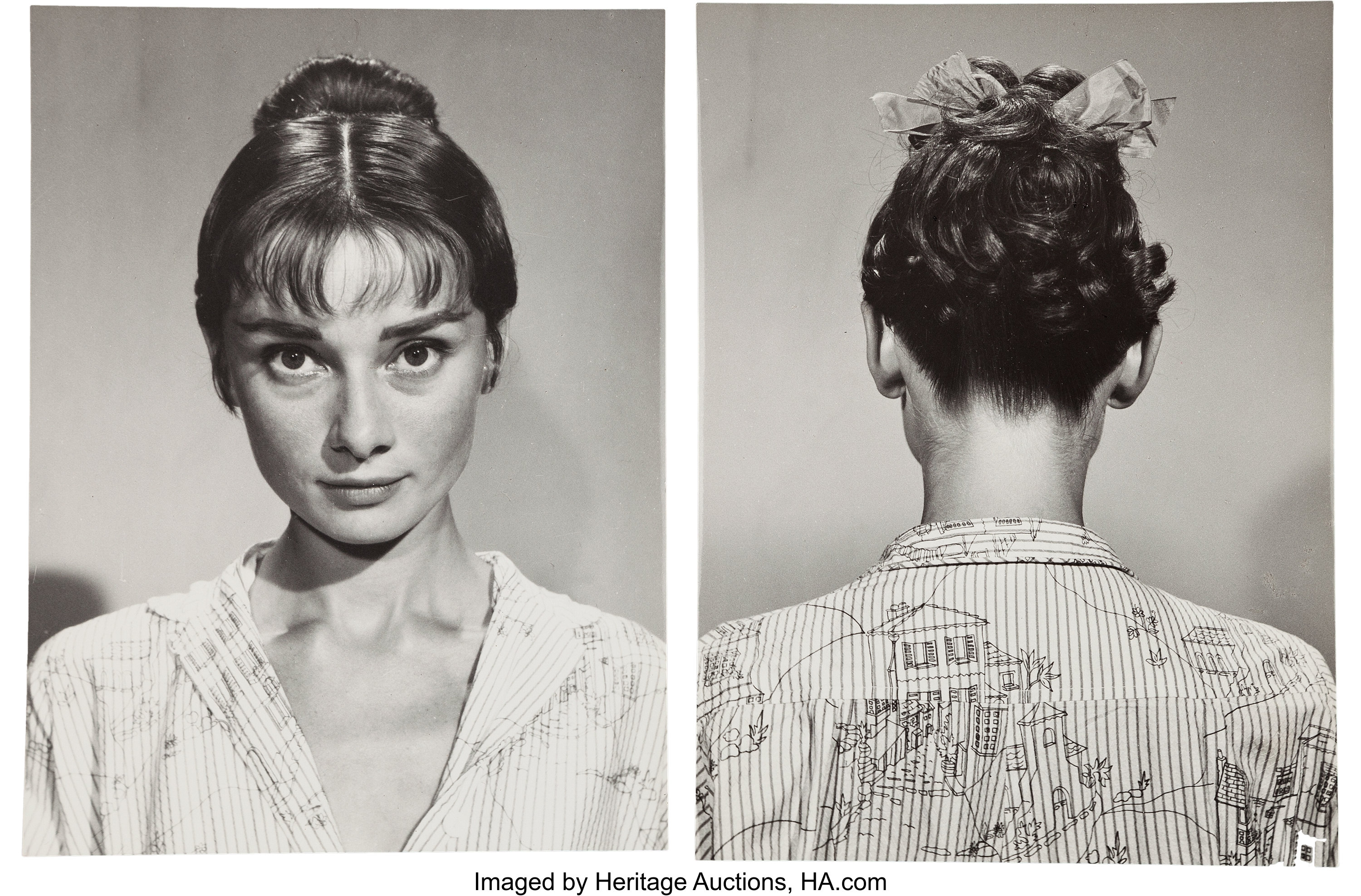 Audrey Hepburn Personally Owned Pair Of Test Photos From War And Lot Heritage Auctions