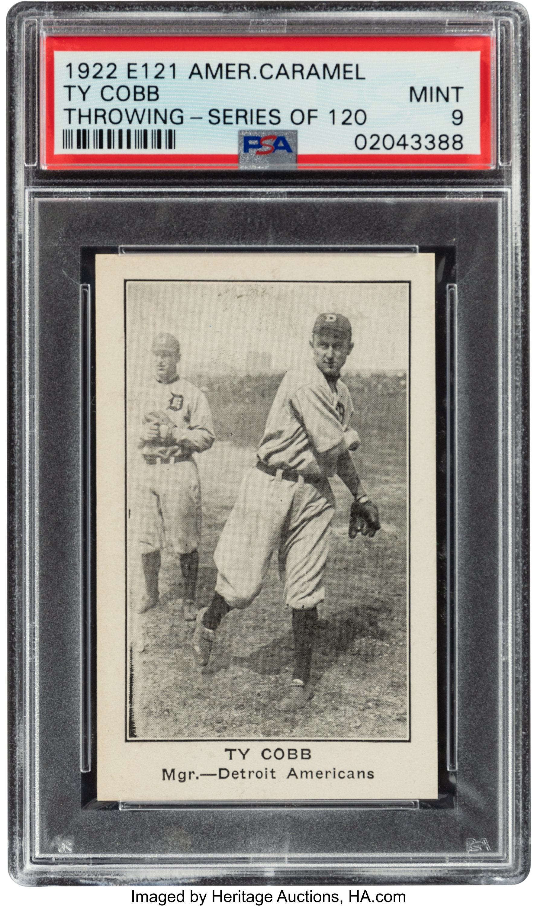 ty cobb baseball card value