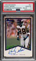 Randy Moss 1998 Fleer Tradition Autograph Rookie Card RC #237 PSA