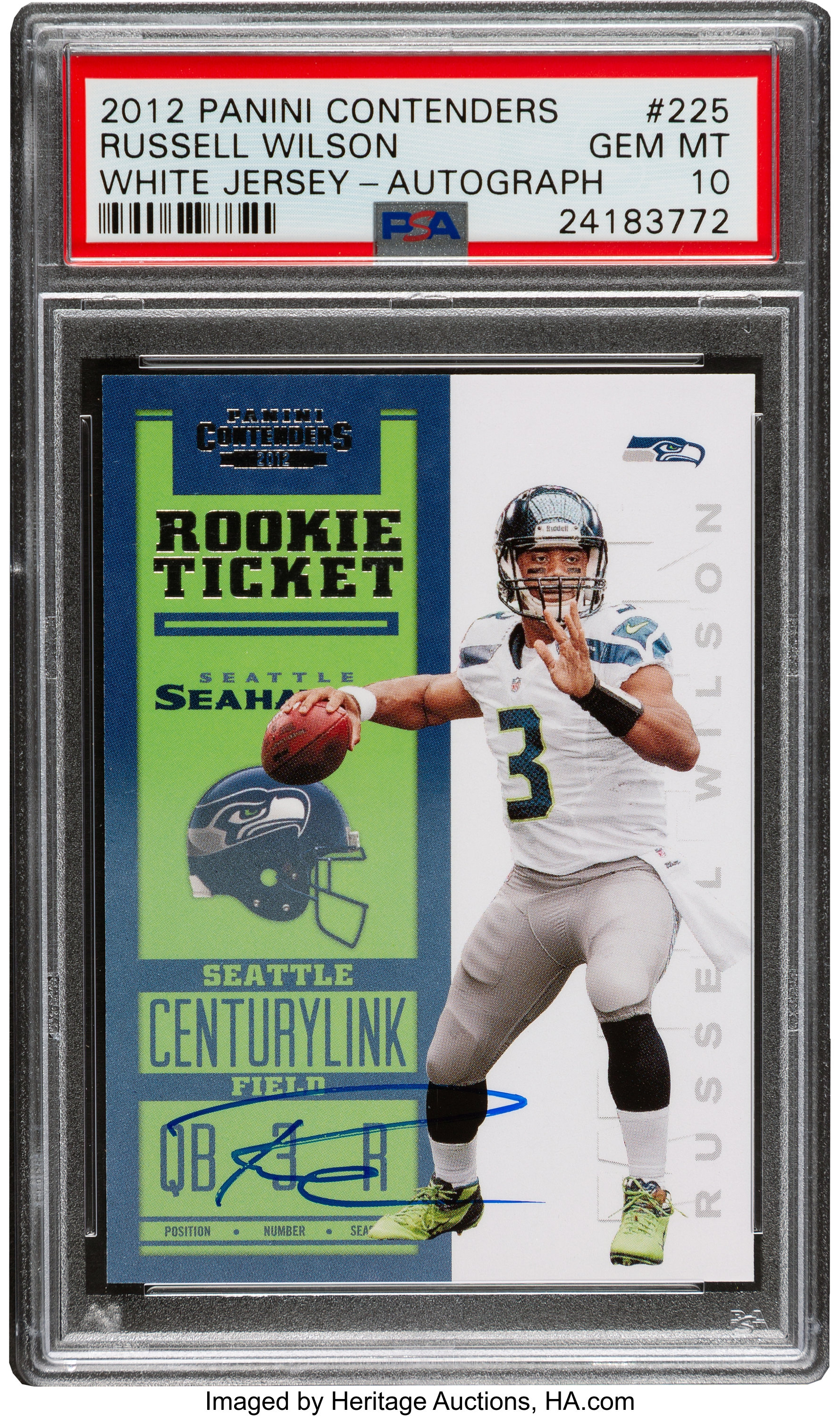 Russell Wilson Autographed Jersey Card Art – The Jersey Card