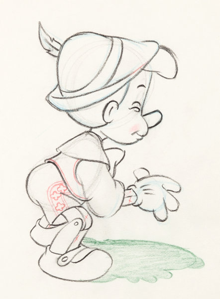 Pot and Pinocchio - Ayrton's Sketches - Drawings & Illustration