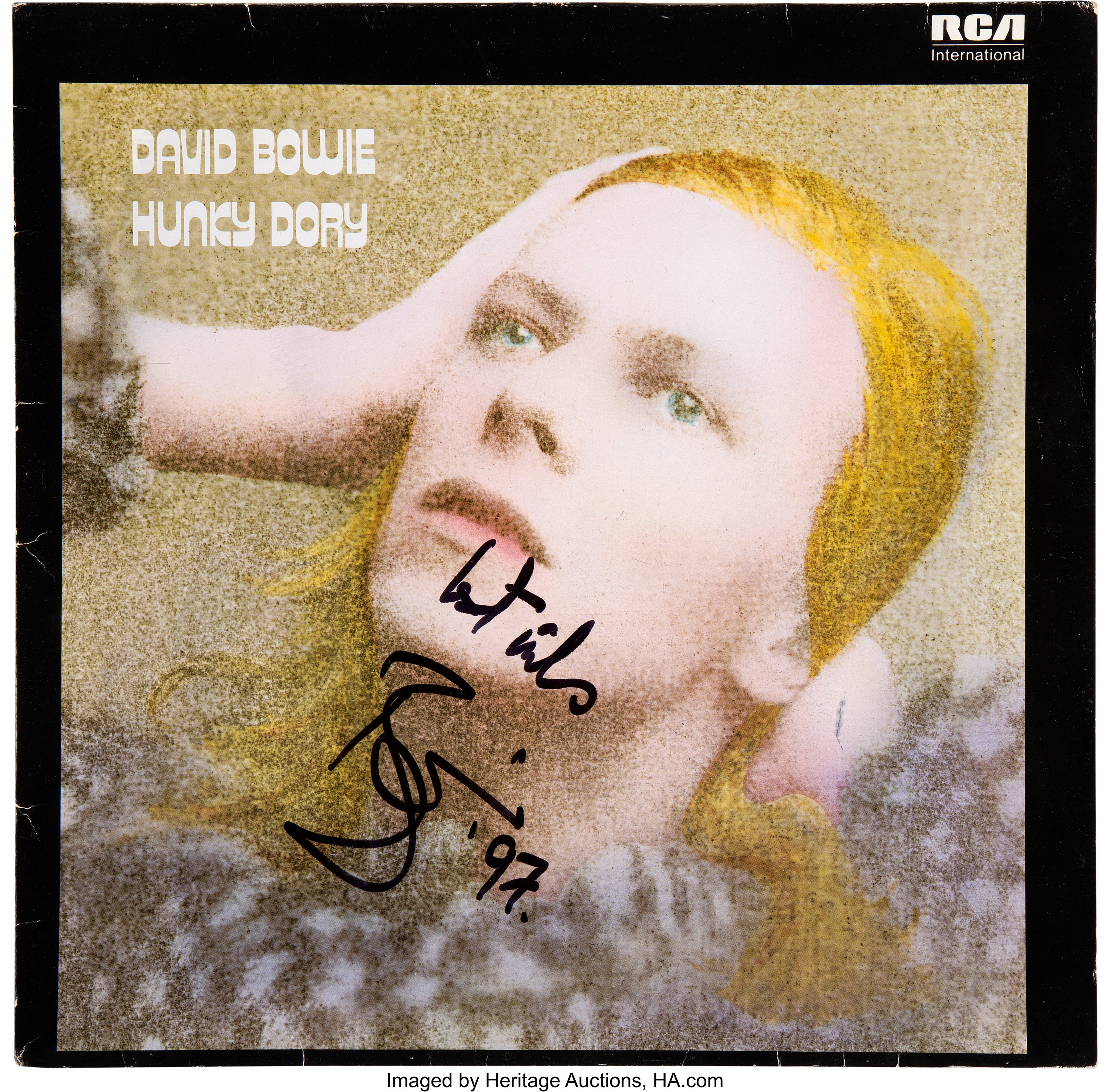 Lavet til at huske overrasket Forberedelse David Bowie Signed Hunky Dory Vinyl LP (RCA NL 83844).... Music | Lot  #89204 | Heritage Auctions