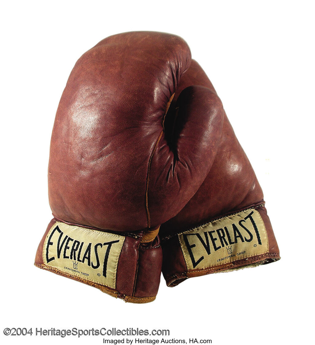 The boxing gloves of heavyweight champion Joe Louis have been donated to  the National Museum of American History in Washington on January 31, 2007.  The gloves were used in Louis' first fight