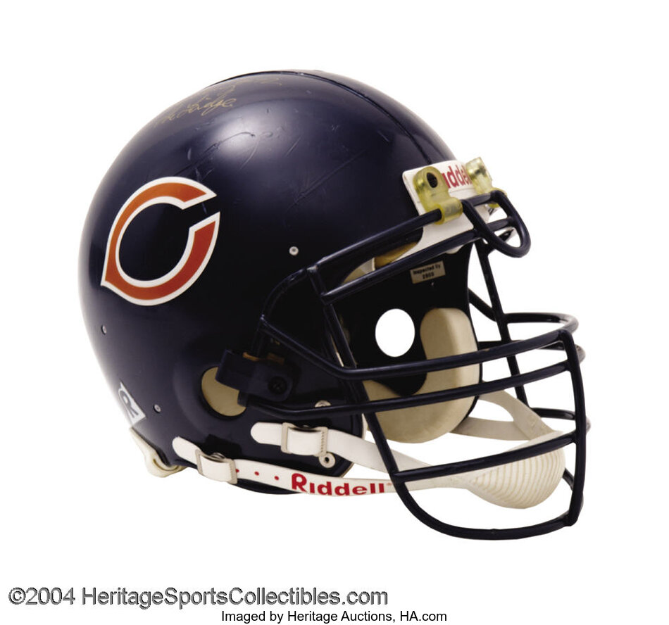 Chicago Bears Game-Used William Perry Autographed Helmet