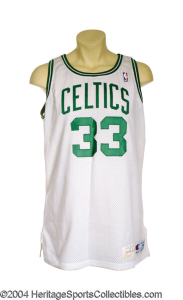 Practice Jersey Worn by Larry Bird - Boston Celtics History