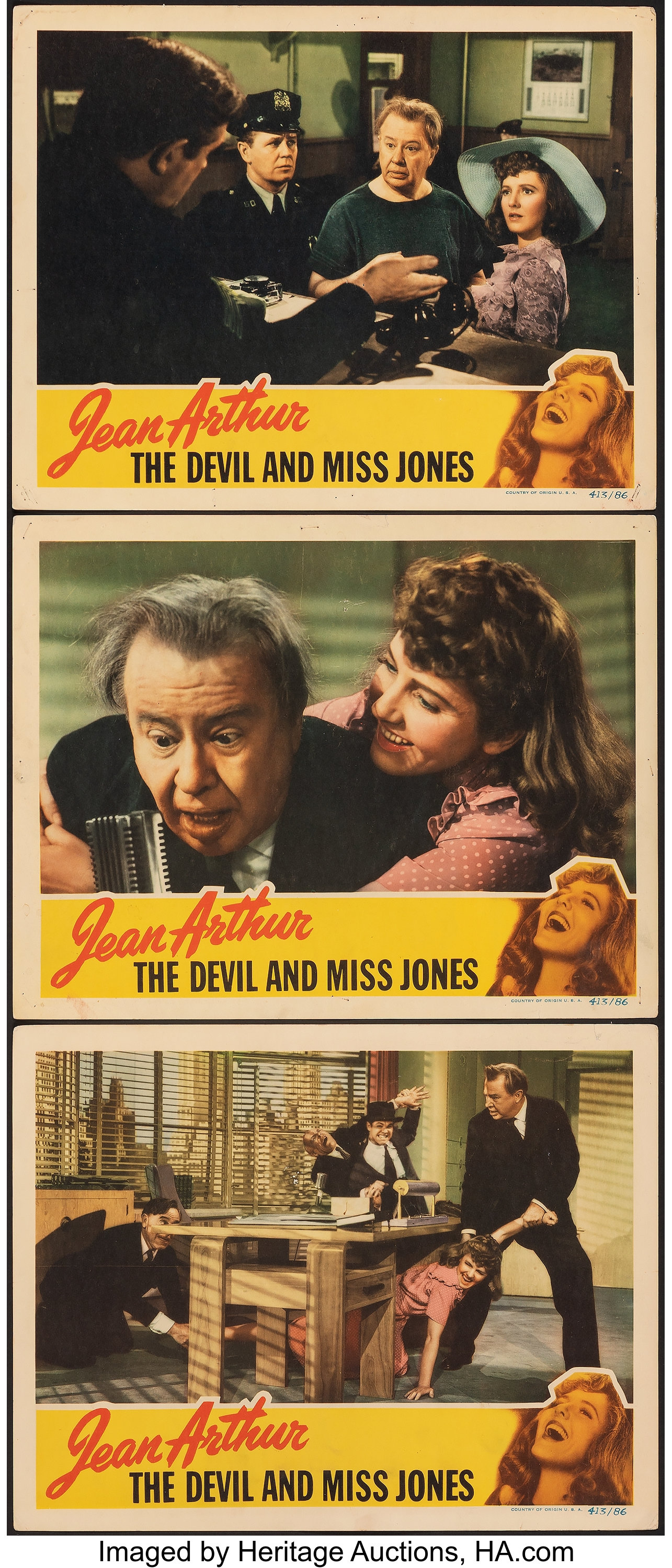 The Devil and Miss Jones (RKO, 1941). Fine/Very Fine. Lobby Cards | Lot  #54091 | Heritage Auctions