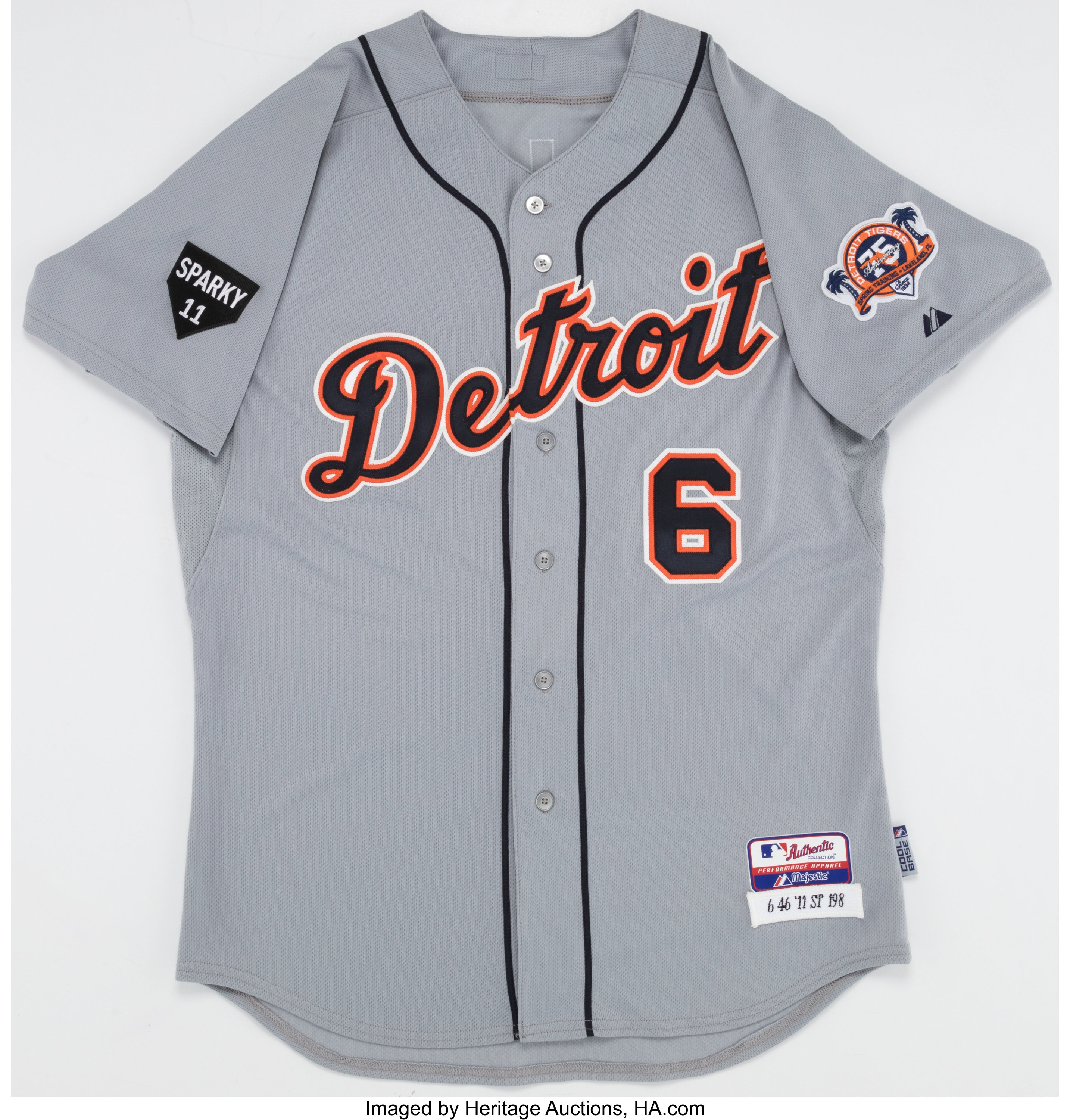 2011 Al Kaline Team Issued Detroit Tigers Jersey. Baseball