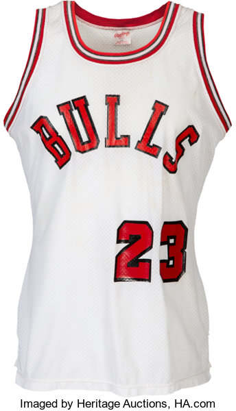 1984 Chicago Bulls Pinstripe Jordan Jersey