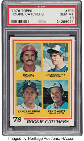 1978 Topps Lance Parrish/Dale Murphy - Rookie Catchers #708 PSA