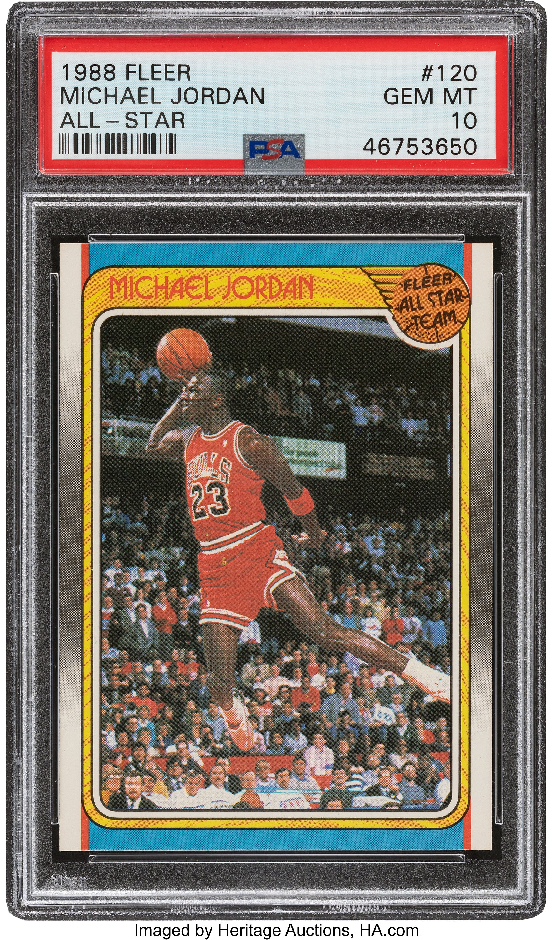 1988 Fleer Michael Jordan (All-Star) #120 PSA Gem Mint 10