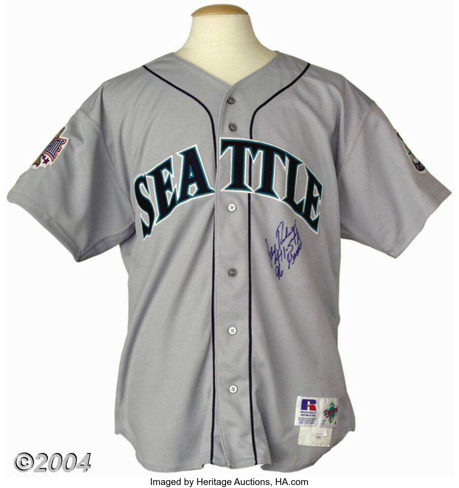 Lot Detail - 1995 Alex Rodriguez Rookie Game Used Seattle Mariners Road  Jersey