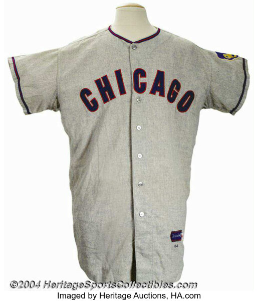 Nelson Mathews 1963 Chicago Cubs Game-Worn Road Uniform , Lot #19660
