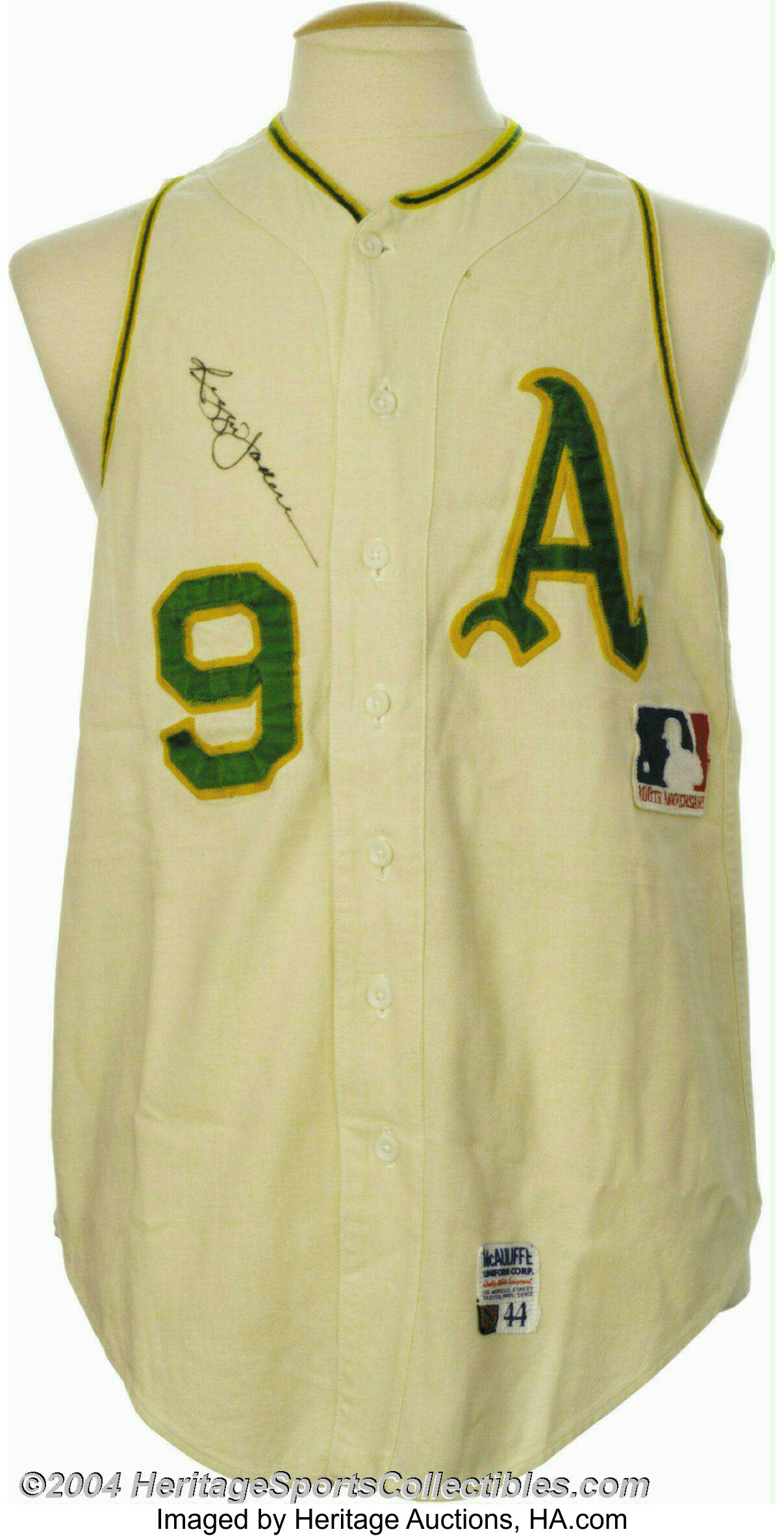 1989 Reggie Jackson Game Used Signed Jersey. Shortly after, Lot #10233