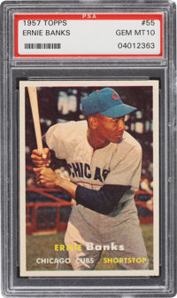 1966 Topps #110 Ernie Banks Chicago Cubs EX PSA 4 Graded Baseball