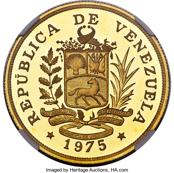 Venezuela: Republic gold Proof 