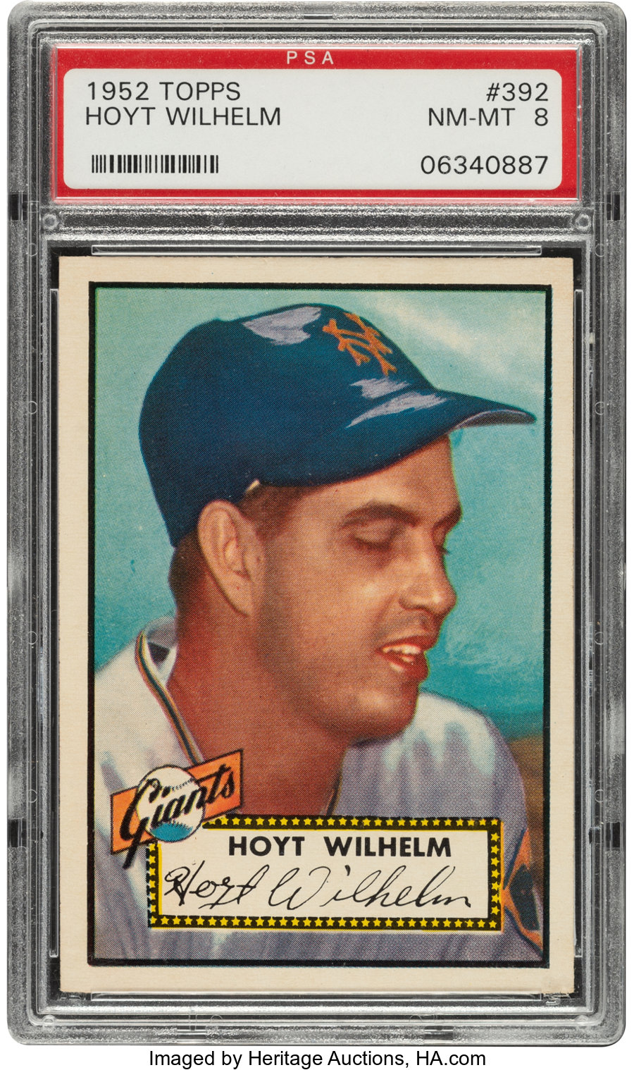 1952 Topps Hoyt Wilhelm #392 PSA NM-MT 8