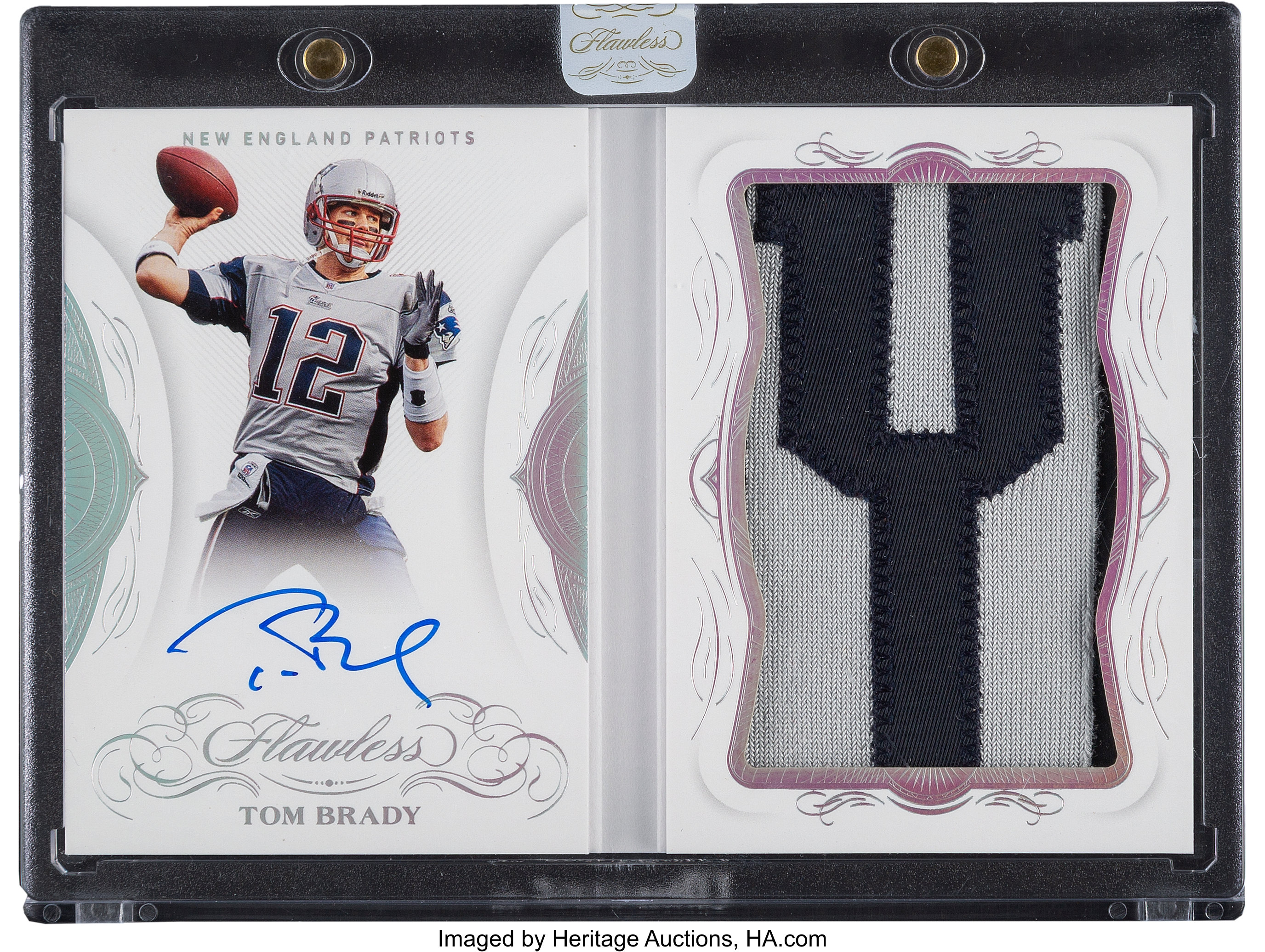 Mavin  TOM BRADY 2011 PANINI PLATES & PATCHES HONORS GAME-WORN