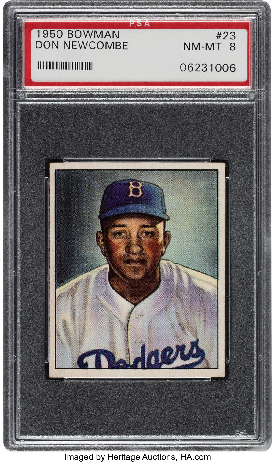 1950 Bowman Don Newcombe #23 PSA NM-MT 8 - Only Five Higher!