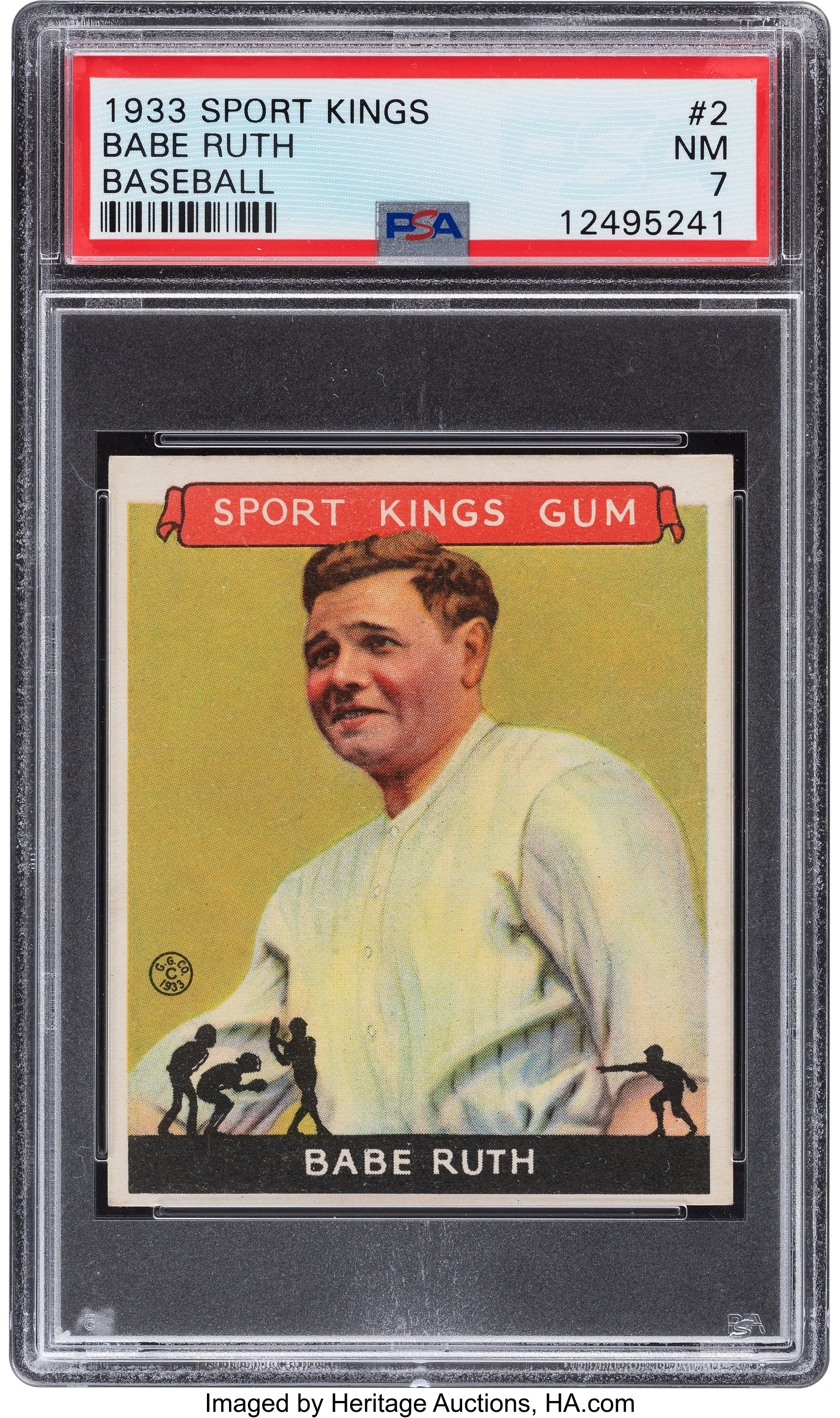 Lot Detail - 1933 Sport Kings Baseball #1 Ty Cobb PSA 8 NM-MT