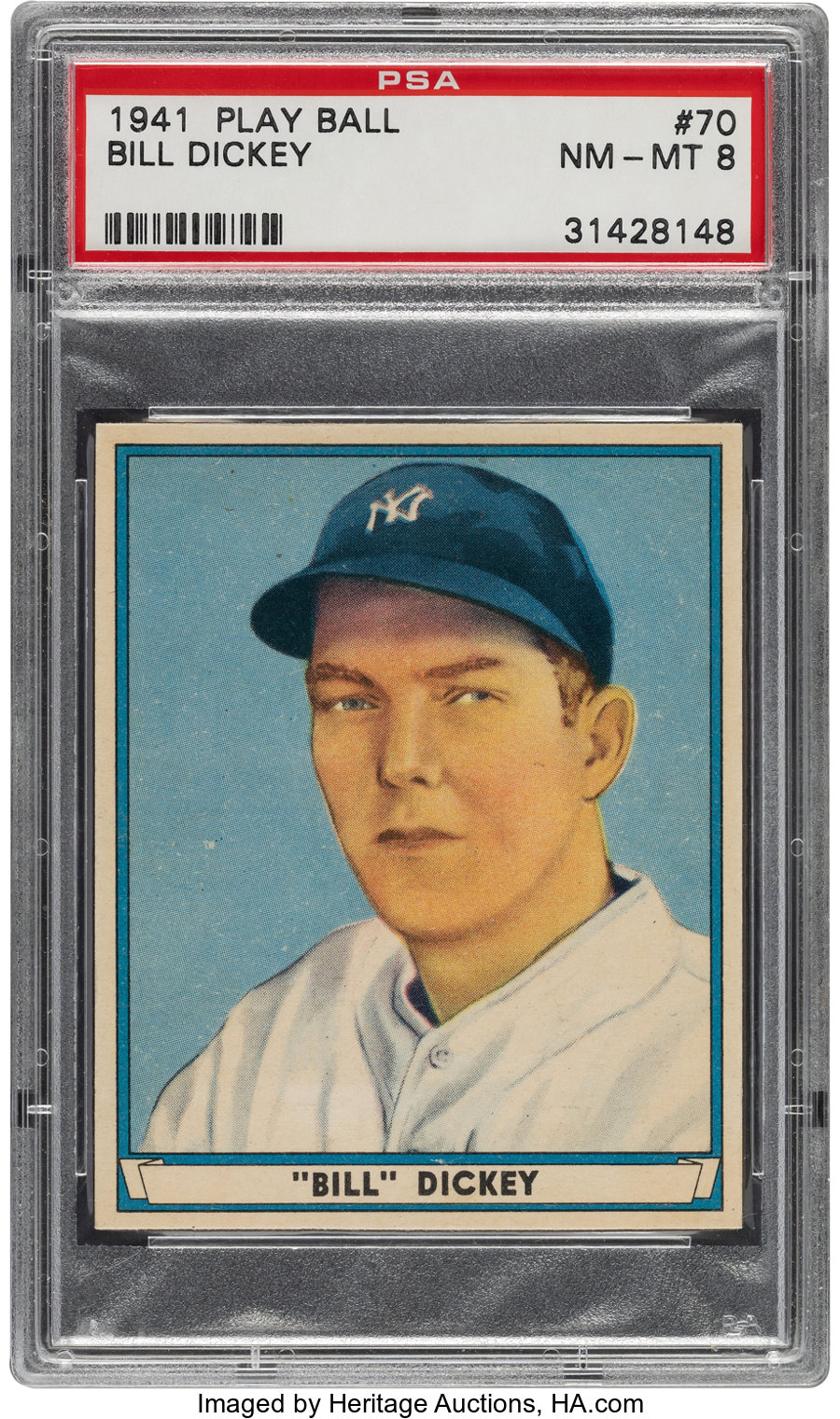 1941 Play Ball Bill Dickey #70 PSA NM-MT 8