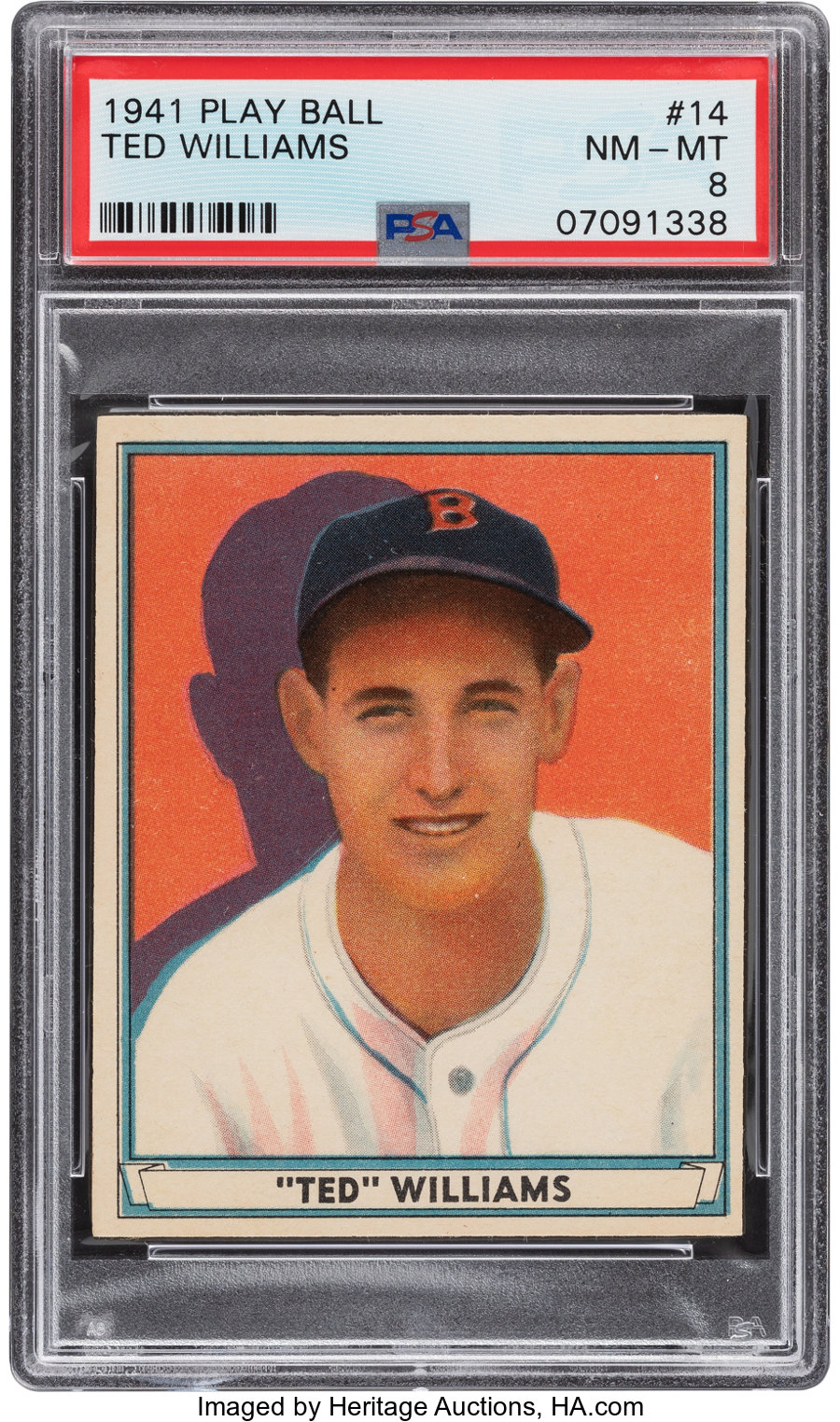 1941 Play Ball Ted Williams #14 PSA NM-MT 8