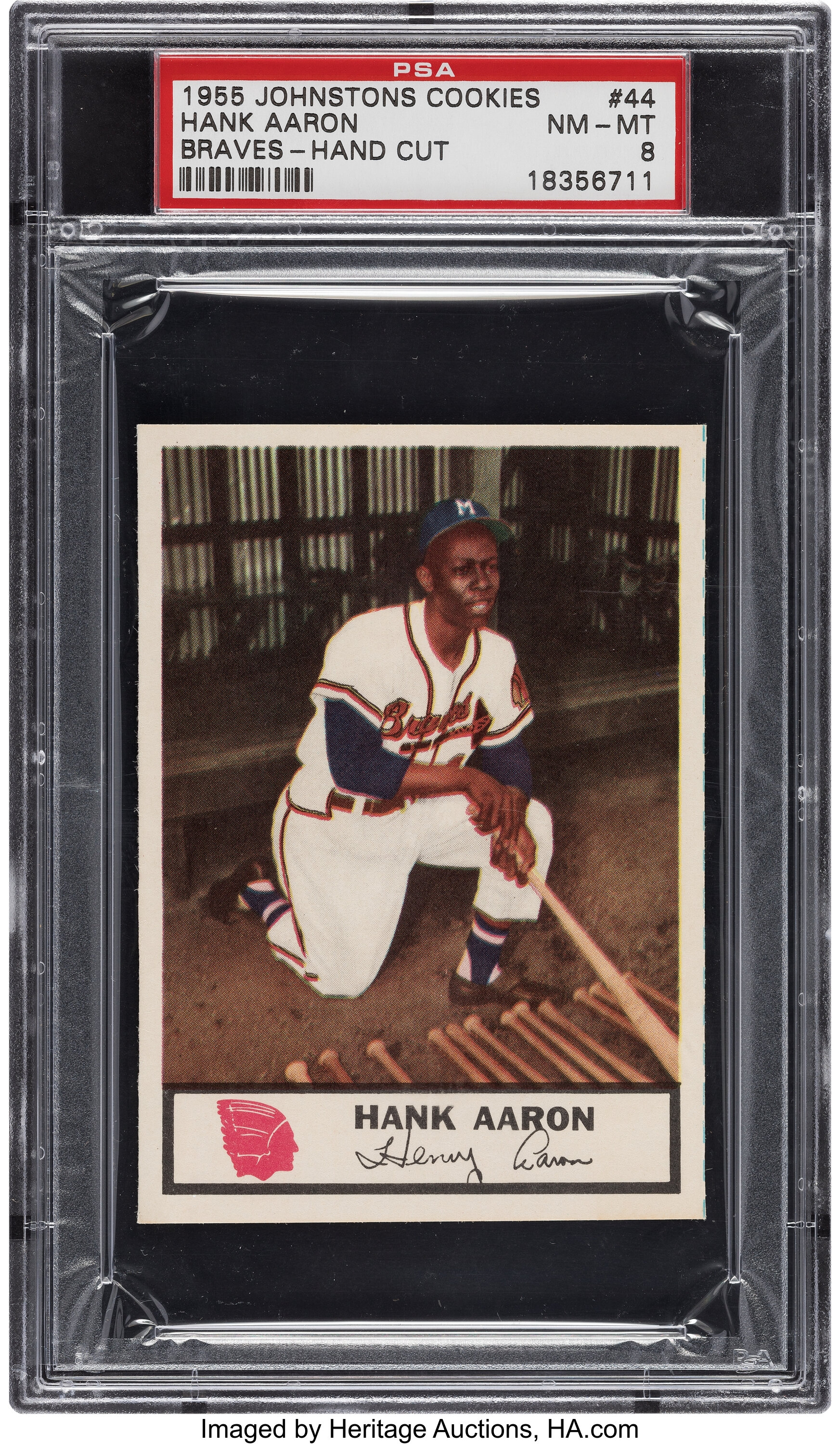 Johnston Cookies Hank Aaron Rookie Card