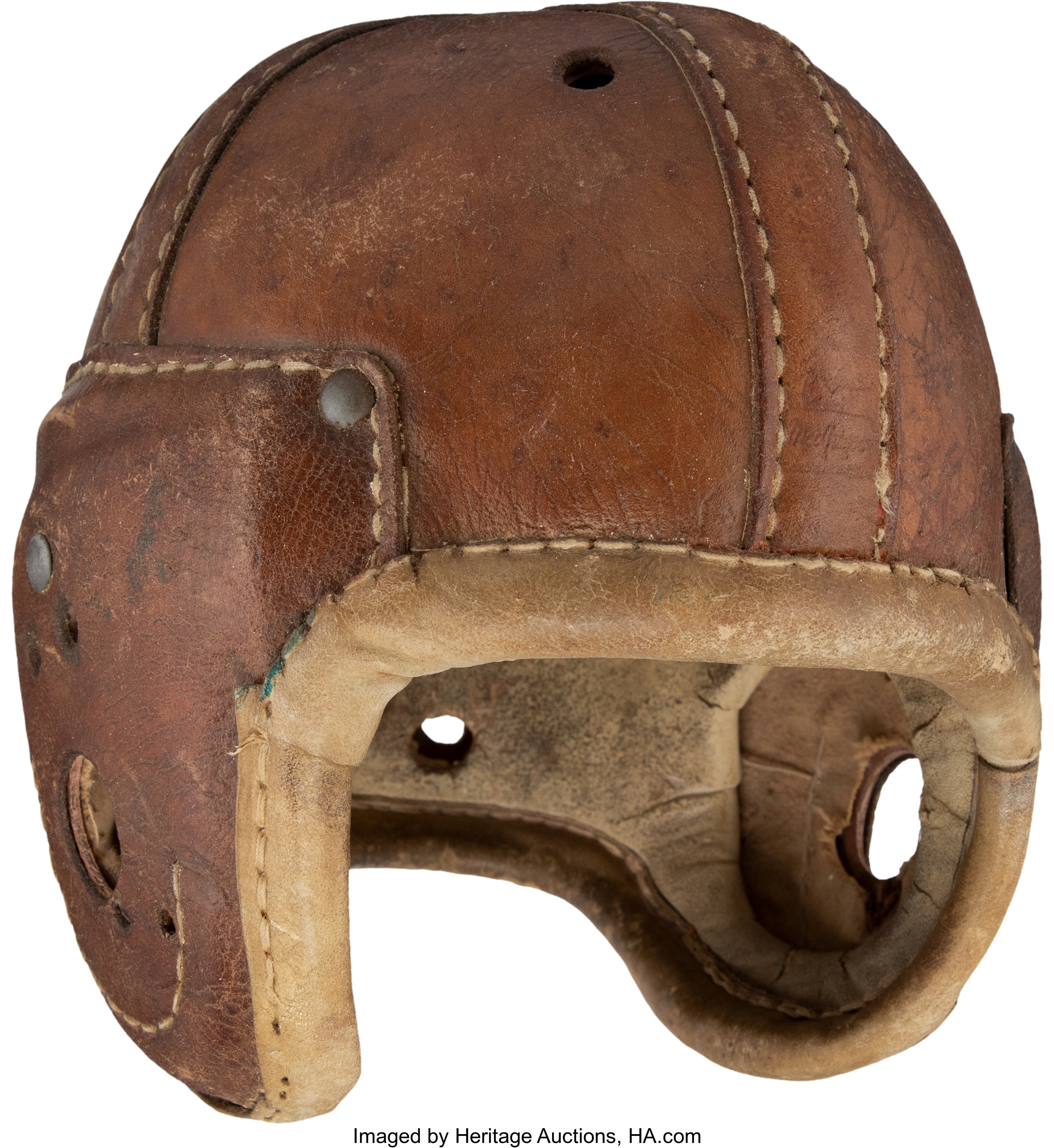 1930's Mel Hein (Attributed) Game Worn Helmet - Once Displayed at, Lot  #80651